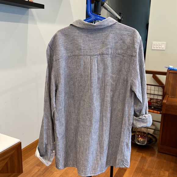 ZARA BOYS BUTTON  DOWN STRIPED SHIRT SZ 11/12 - Picture 7 of 7